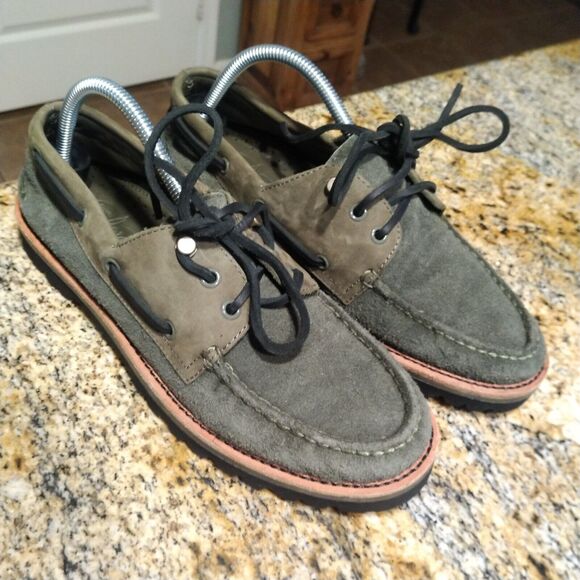 Sperry Top Sider Men's 3-Eye Leather Boat Shoes Vibram Sole STS23889 Size 9M - Picture 5 of 12